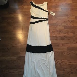 ABS Allen Schwartz Dresses - ❤️SALE❤️NWT Abs white and black striped gown ABS Allen Schwartz Dresses - ❤️SALE❤️NWT Abs white and black striped gown